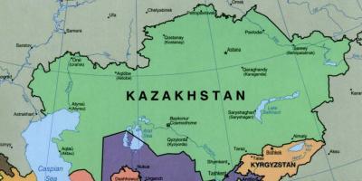 Mapa de almaty de Kazakhstan