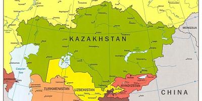 Mapa de Kazakhstan mapa àsia