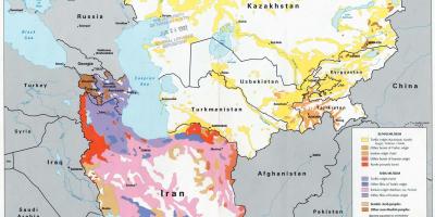 Mapa de Kazakhstan religió
