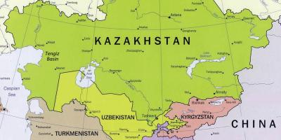 Mapa de tengiz Kazakhstan